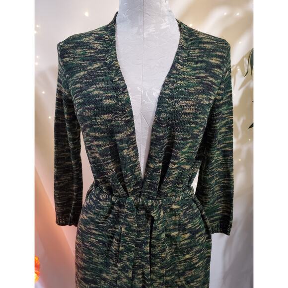 The Limited Outback Red Camo Spacedye Light Knit Cardigan Sweater Womens Size S - Picture 5 of 9